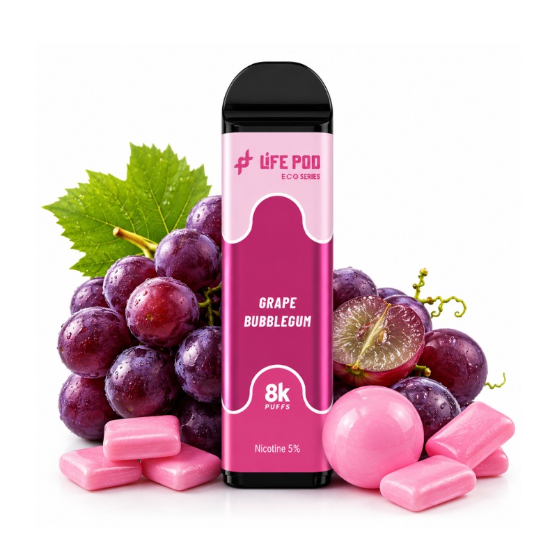 Lifepod 8k PRO REFIL: Chiclete de Uva