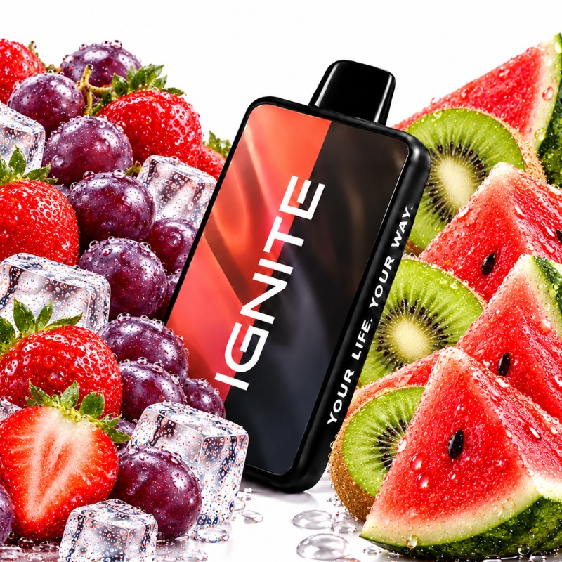 Ignite V400 MIX NEW: Morango Uva Ice / Kiwi Melancia Ice