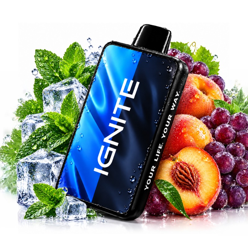 Ignite V400 MIX NEW: Menta Ice / Pêssego Uva