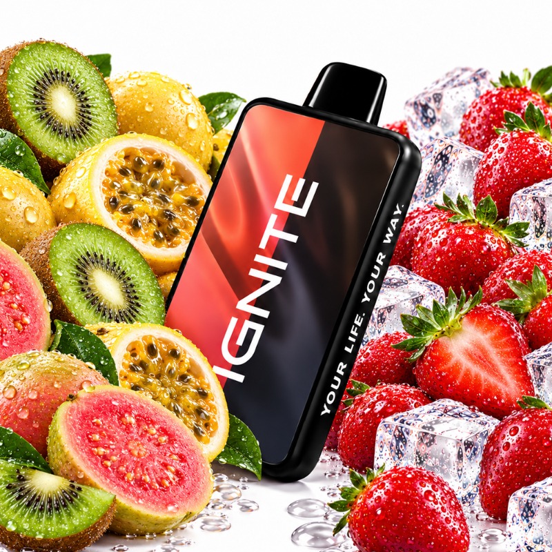 Ignite V400 MIX NEW: Kiwi Maracujá Goiaba / Morango Ice