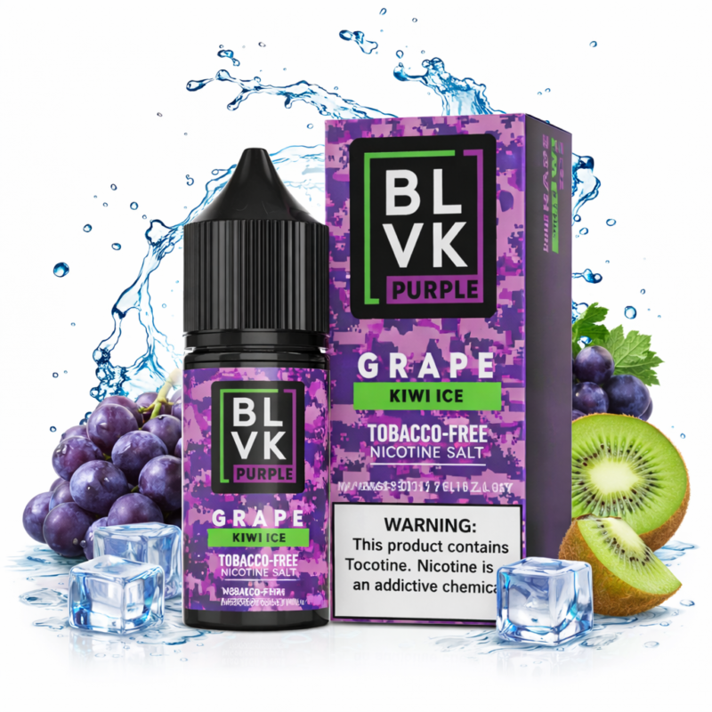 BLVK 35mg 30ml PURPLE: Uva Kiwi ice