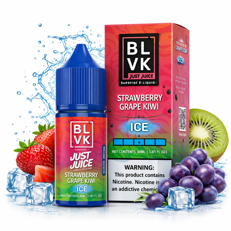BLVK 35mg 30ml JJ ICE: Morango Uva Kiwi