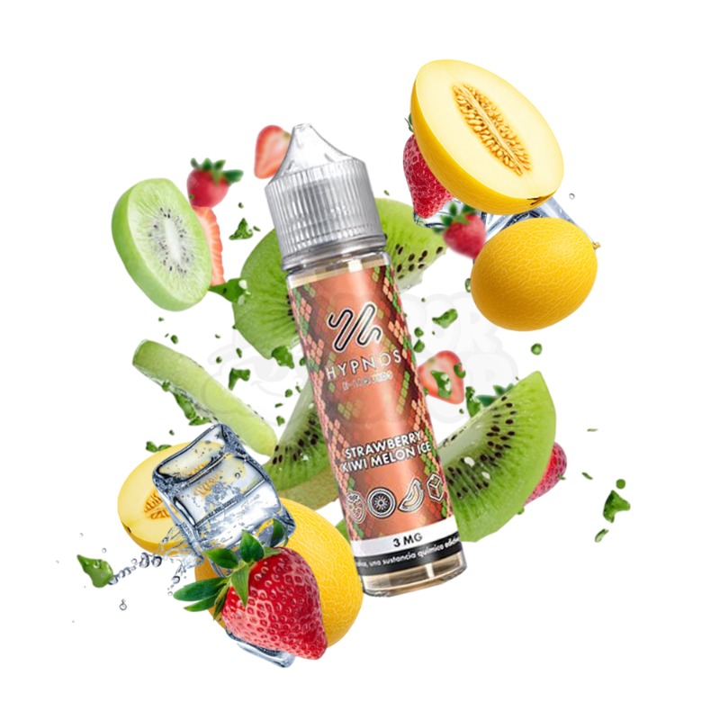 Hypnos 60ml 0mg: Morango Kiwi Melão Ice