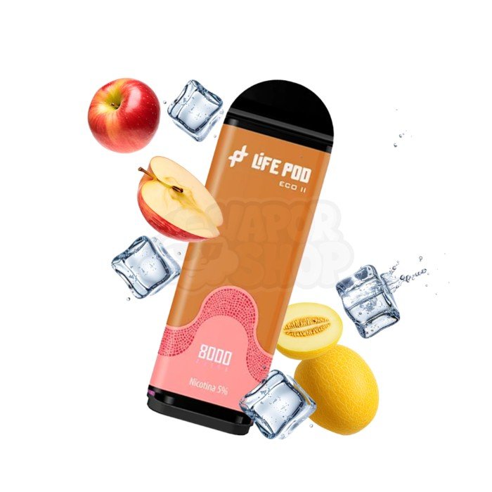Lifepod 8k PRO REFIL: Maçã Melão Ice [Apple Melon Ice]