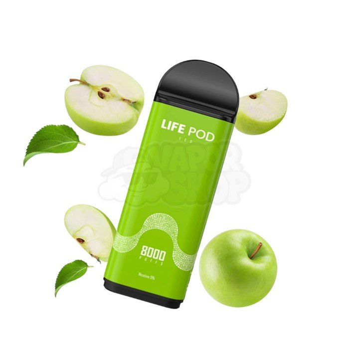Lifepod 8k PRO REFIL: Maçã Verde