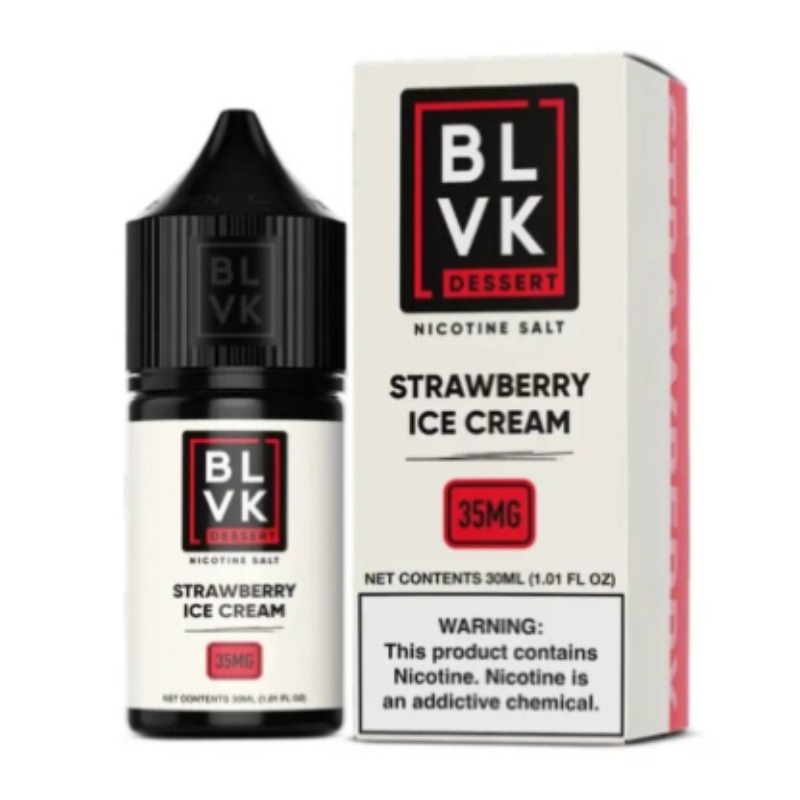 BLVK 30ml 35mg: Sorvete de Morango