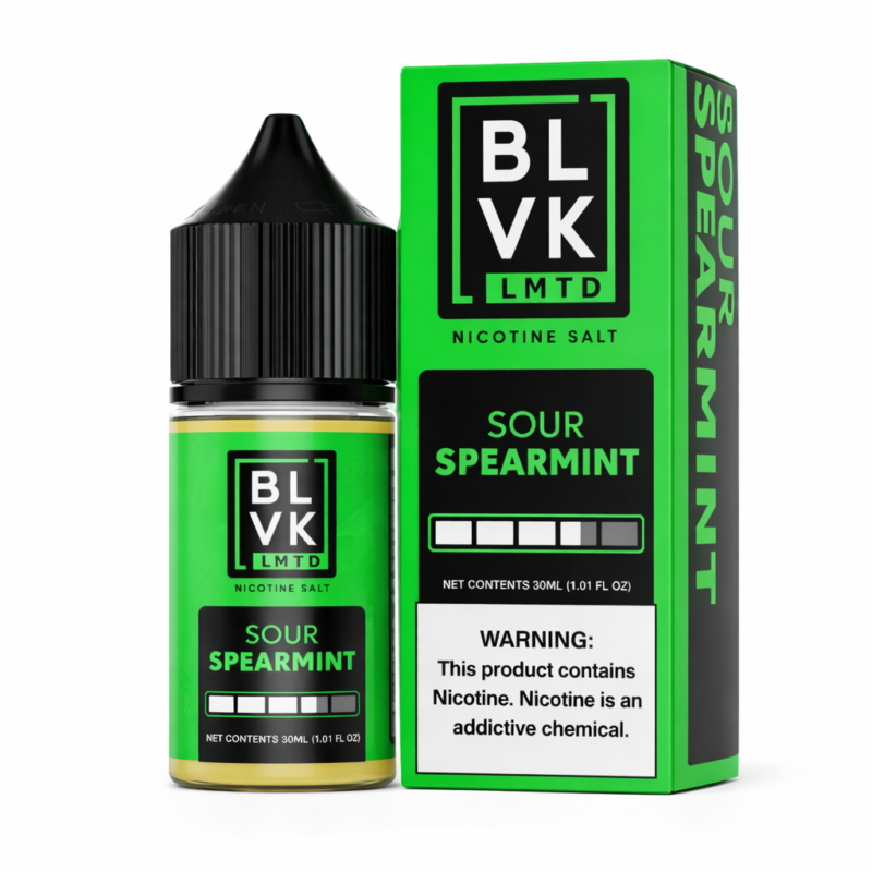 BLVK 35mg 30ml: Spearmint Sour