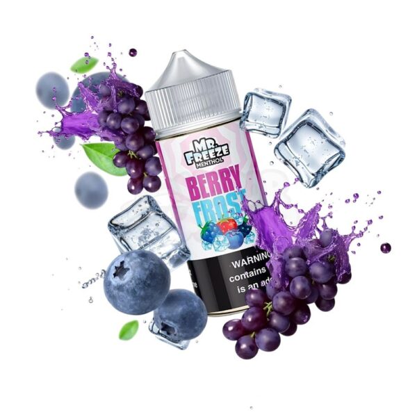 Mr Freeze 100ml 3mg: Framboesa Blueberry Morango Ice [Berry Frost]