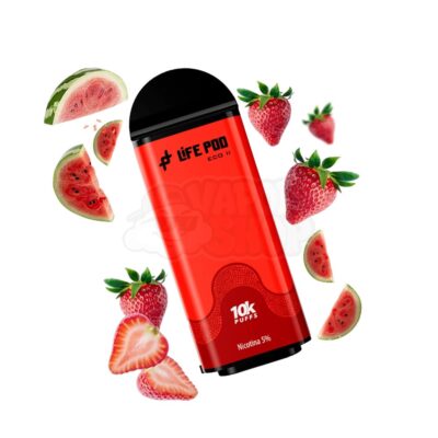 Lifepod 10k REFIL: Morango Melancia [Straw Watermelon]