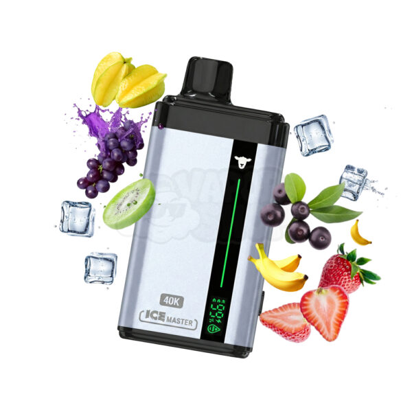 Black Sheep 40K Ice Master: Kiwi Uva Carambola / Açaí Morango Banana [Kiwi grape Starfruit / Açai Straw Banana]