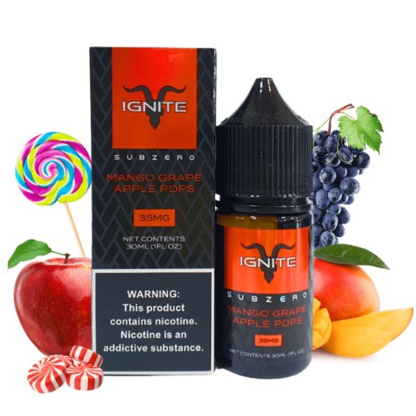 Ignite 30ml 35mg: Manga Uva Maçã [Mango Grape Pops]