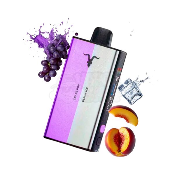 Ignite V400 MIX: Uva Pop / Pêssego Ice [Grape Pop / Peach Ice]