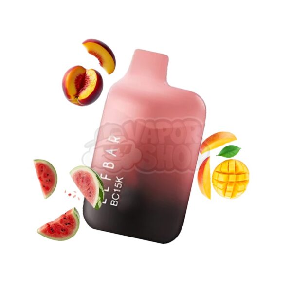 Elfbar BC 15K: Pêssego, Manga e Melancia [Peach Mango Watermelon]