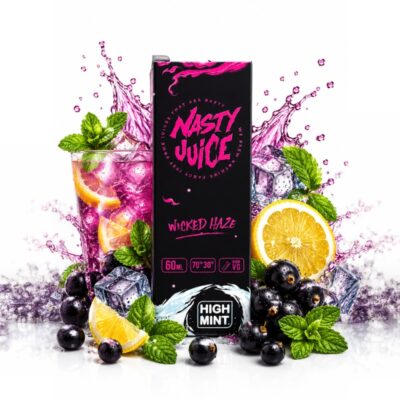 NASTY 60ml 3mg: Groselha, Limonada e Menta [HIGH Wicked Raze]