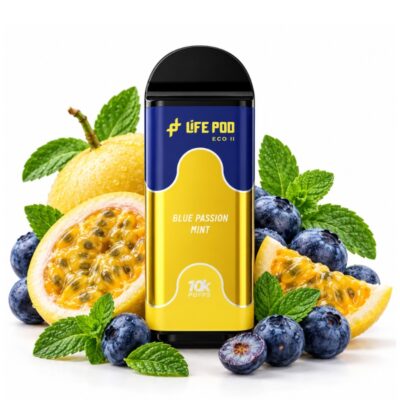 Lifepod 10k REFIL: Blueberry Maracujá Menta [Blue Passion Mint]