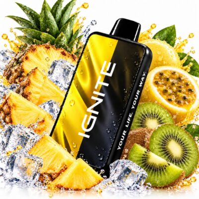 Ignite V400 MIX NEW: Abacaxi Ice / Maracujá Kiwi [Pineapple / Passion F Sour Kiwi]