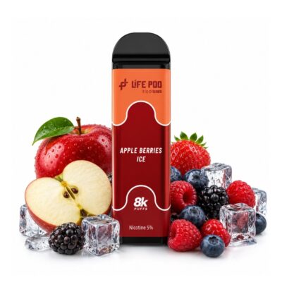 Lifepod 8k PRO REFIL: Maçã e Frutas Vermelhas [Apple Berries Ice]